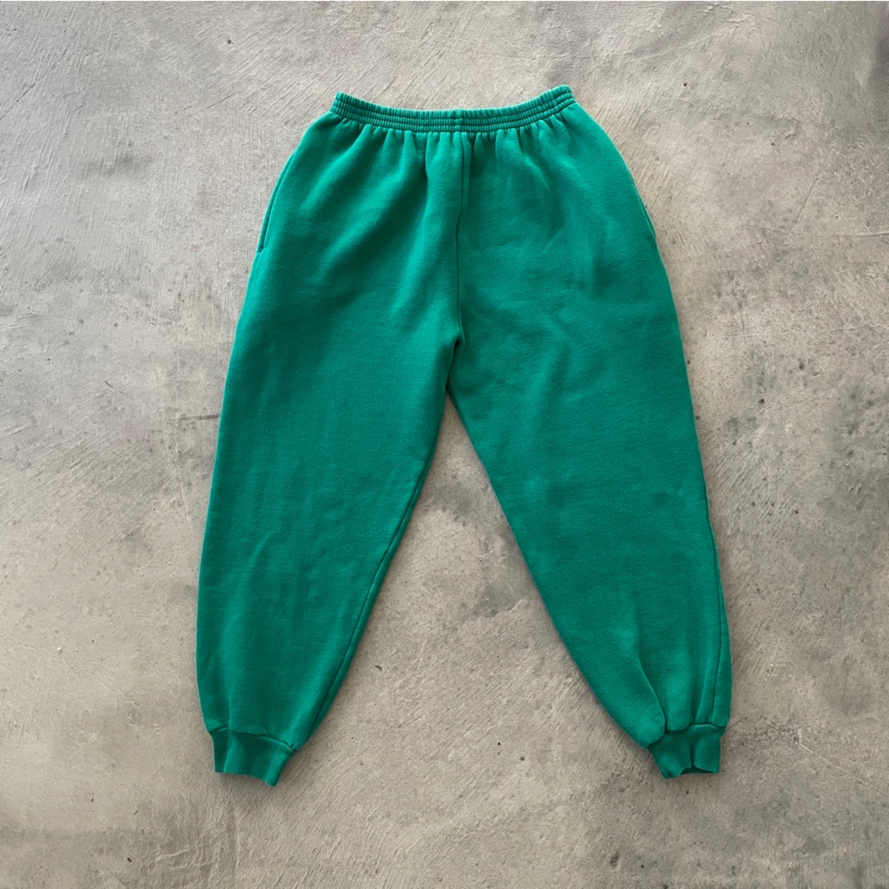 Vintage 90s teal balloon cropped sweatpants sz S/M